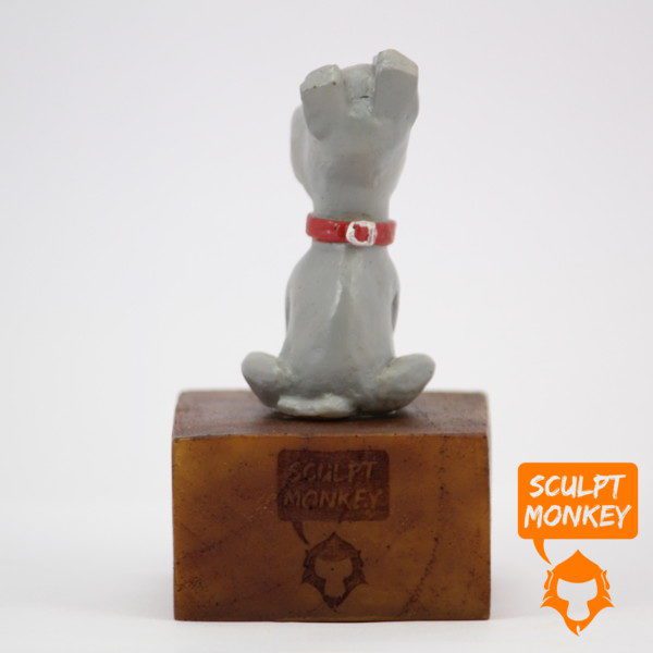 Curious Puppy Figurine - Rear View